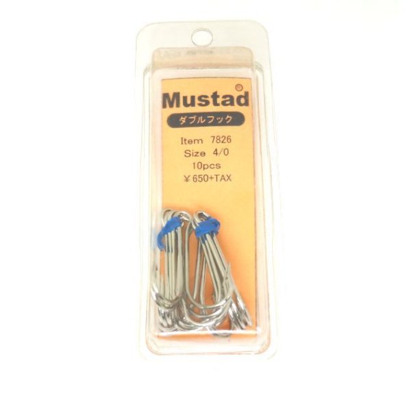 画像3: Mustad Hook　Wフック　7826（＃3/0・＃4/0）　10本入り