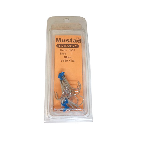 画像2: Mustad　トレブルフック 3551　（#1・＃2）　10本入り