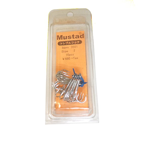 画像3: Mustad　トレブルフック 3551　（#1・＃2）　10本入り