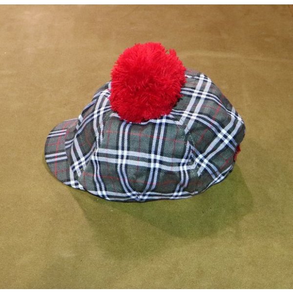画像3: ボンボン付き　バーバーリーチェックキャスケット (3)