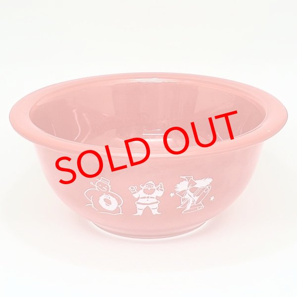 画像1: オールドパイレックス ミキシングボウル　クリスマス (1)