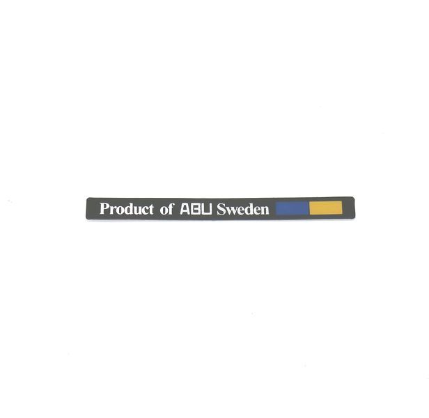 画像1:  AP0172　ABU Ambassadeur Product of Sweden リムステッカー銀/黒 (1)